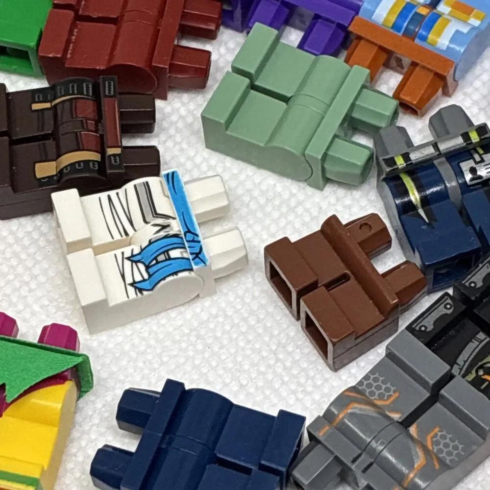 Lego LEGS Minifigure Parts Lot - Legs and Skirts Lot of 62 USED with Wear